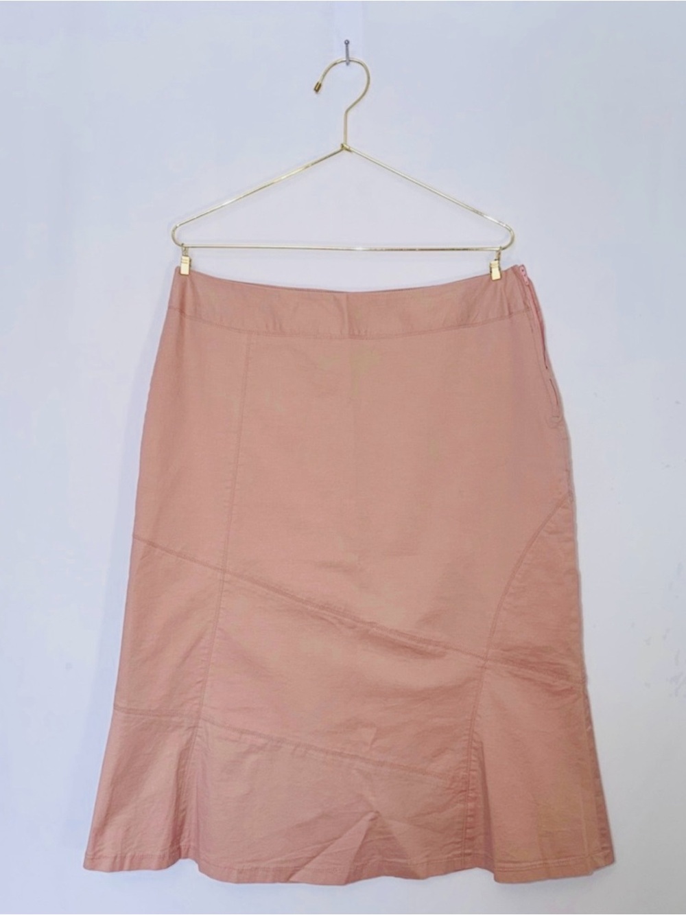 Blush 97% Cotton Women's Patchwork Summer Wedding Guest Pink A-Line Skirt 👗